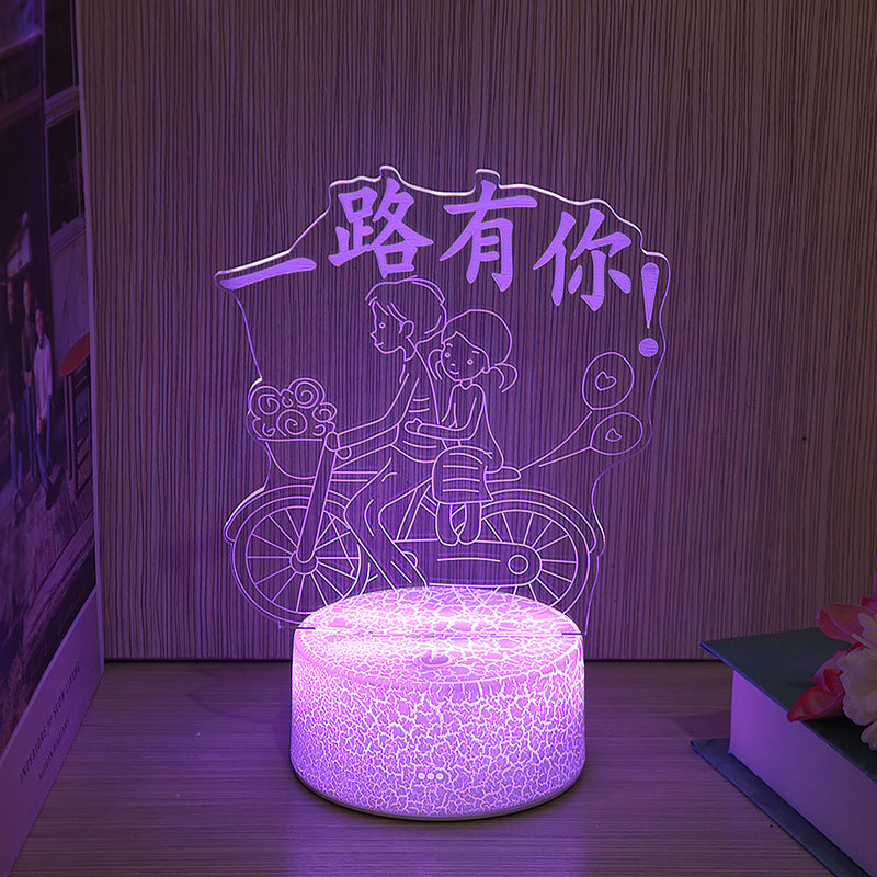 Newest Kid Light Night 3D LED Night Light Creative Table Bedside Lamp Romantic Balloon Love Light Kids Gril Home Decoration Gift